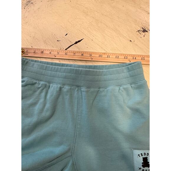 Teddy Fresh Women's Teal Jogger Pants Size Med Athleisure Cozy - Picture 7 of 7